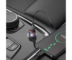 Automobilinis įkroviklis Borofone BZ20 PD20W+QC3.0 38W juodas