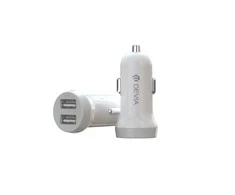Įkroviklis automobilinis Devia Idrawer Lightning baltas