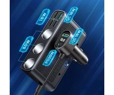 Automobilinis įkroviklis Joyroom 9in1 154W 3x12V, PD USB Type-C, QC3.0 USB-A, 4xUSB-A JR-CL06