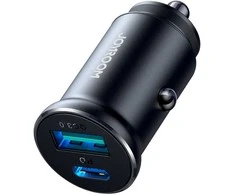 Automobilinis įkroviklis Joyroom JR-CCN05 USB-C/USB-A 30W juodas