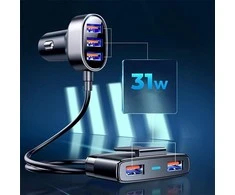 Automobilinis įkroviklis Joyroom JR-CL03 5xUSB 6.2A juodas
