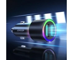 Įkroviklis automobilinis Joyroom JR-CL10 LED 2xUSB 24W + 3in1 USB Type-C/microUSB/Lightning 1.2m juodas