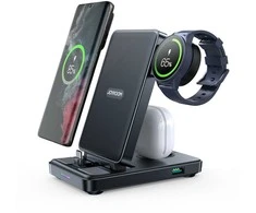 Įkroviklis belaidis Joyroom JR-WQS01 4-in-1 for Samsung Galaxy USB-C juodas