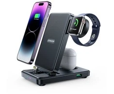Įkroviklis belaidis Joyroom JR-WQS02 4-in-1 for iPhone AirPods Apple Watch juodas
