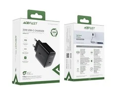 Įkroviklis Acefast A1 PD20W USB-C juodas
