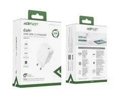 Įkroviklis Acefast A21 30W GaN USB-C baltas