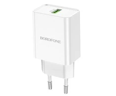 Dėklas Įkroviklis Borofone BN5 18W USB-A baltas
