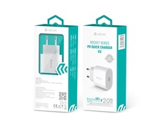 Įkroviklis buitinis Devia Rocket PD Quick Charge 20W baltas