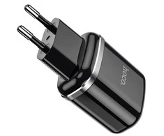 Usams Įkroviklis Hoco N4 12W 2xUSB-A juodas