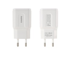 Įkroviklis buitinis Remax Fast Charging RP-U22 su 2xUSB jungtimis 2.4A baltas