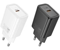 Įkroviklis Hoco N62 30W GaN USB-C baltas
