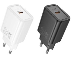 Įkroviklis Hoco N62 30W GaN USB-C juodas