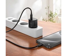 Įkroviklis Hoco N66 35W GaN USB-C/USB-A + USB-C to USB-C cable 1.0m baltas