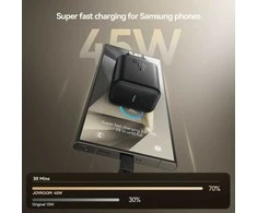 Įkroviklis Joyroom JR-TCG13 45W GaN USB-C juodas