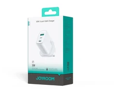 Įkroviklis Joyroom JR-TG6 30W 2xUSB-C/USB-A UK baltas