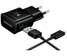 Įkroviklis Samsung EP-TA200NBE 15W + Type-C kabelis juodas
