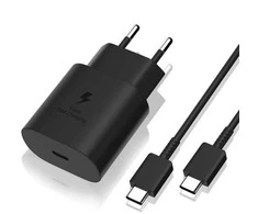 Įkroviklis Samsung EP-TA800NB 25W + Type-C kabelis 25W juodas
