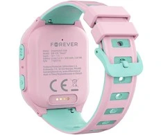 Išmanusis laikrodis vaikams Forever Išmanusis laikrodis GPS WiFi 4G Kids Boost KW-530 rožinis
