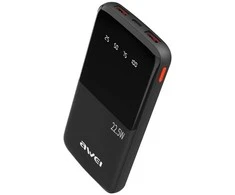 Išorinė baterija Power Bank Awei P10K 22.5W 10000mAh juoda