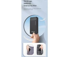 Išorinė baterija Power Bank Awei P6K 5V/2.1A 20000mAh juoda