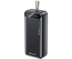 AWEI PowerBank PA-12 30000mAh 22.5W juodos spalvos