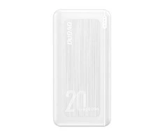 Išorinė baterija Power Bank Dudao K12PQ+ PD 20W QC 3.0 2xUSB-A/Type-C 20000mAh balta