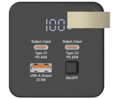 Išorinė baterija Power Bank Dudao K65+ 65W 30000mAh juoda
