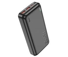 Nešiojamas įkroviklis HOCO J101A Astute, 3A, 20000 mAh, juodas, su LED indikatoriumi