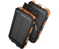 Išorinė baterija Power Bank Hoco J164 Solar 10W 8000mAh juoda