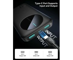Išorinė baterija Power Bank Joyroom JR-PBF12 10000mAh juoda