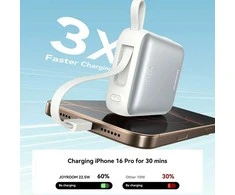 Išorinė baterija Power Bank Joyroom JR-PBF27 22.5W Mini 10000mAh balta