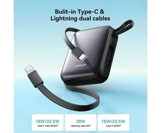 Išorinė baterija Power Bank Joyroom JR-PBF27 22.5W Mini 10000mAh juoda