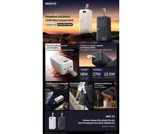 Išorinė baterija Power Bank Remax RPP-117 22.5W 50000mAh juoda