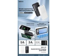 Išorinė baterija (Powerbank) REMAX RPP-177 30000mAh USB ir USB-C išvestys, juoda