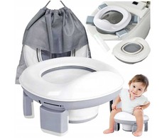 Kelioninis puodukas vaikams Reach Portable Potty 3in1 baltas/pilkas