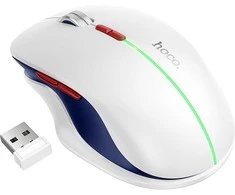 Klaviatūra Belaidė pelė Hoco GM40 RGB balta