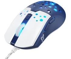 Klaviatūra Laidinė pelė Hoco GM51 Gaming balta/mėlyna