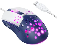 Klaviatūra Laidinė pelė Hoco GM51 Gaming balta/mėlyna