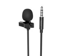 Laidinis mikrofonas Hoco L14 3.5mm juodas