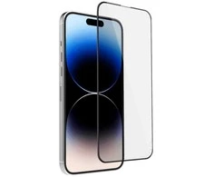 LCD apsauginis stikliukas 2.5D Tellos Apple iPhone 15 Plus juodas
