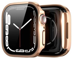 LCD apsauginis stikliukas/dėklas Dux Ducis Hamo Apple Watch 41mm rožinis