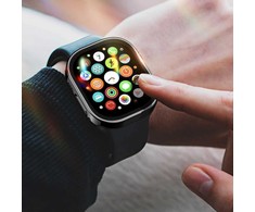 LCD apsauginis stikliukas/dėklas Dux Ducis Hamo Apple Watch Ultra 49mm juodas