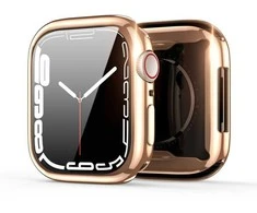 LCD apsauginis stikliukas/dėklas Dux Ducis Samo Apple Watch 41mm rožinis