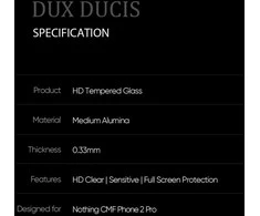 LCD apsauginis stikliukas Dux Ducis 10D Nothing CMF Phone 2 Pro juodas