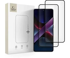 LCD apsauginis stikliukas Tech-Protect Glass Fit+ 2 vnt. Xiaomi Poco X7 Pro juodas
