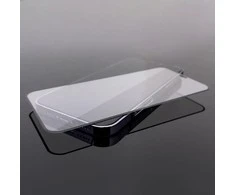 LCD apsauginis stikliukas Wozinsky 5D pritaikytas dėklui Apple iPhone 13/13 Pro/14 juodas