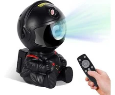 LED 3D galaktikų ir žvaigždžių projektorius Reach Mini Astronaut, juodas