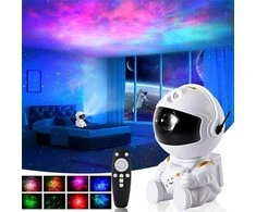 LED 3D galaktikų ir žvaigždžių projektorius Reach Mini Astronaut, baltas