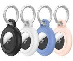 Raktų pakabukas Dux Ducis PC Atsparus vandeniui Case for Apple AirTag 4Pack