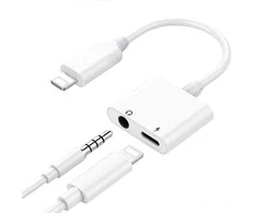 Reach Adapteris bluetooth ADP13 iš Lightning į Lightning + 3,5mm baltas